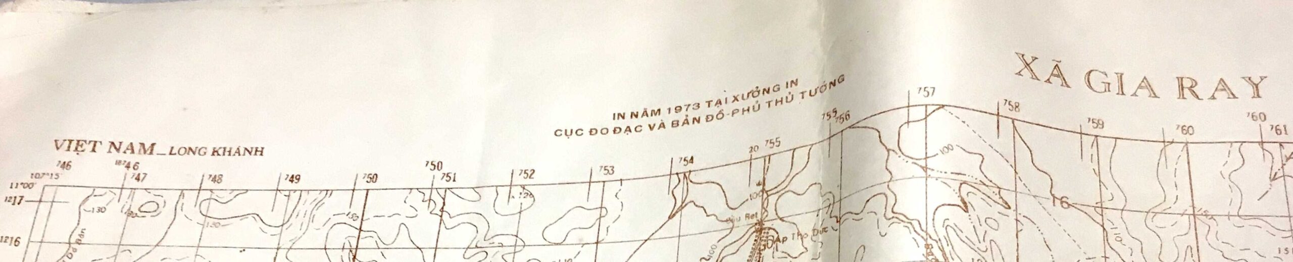 North Vietnamese Army Topographic Grid Map SECRET 1:50,000 XIA GIA RAY Long Khanh - Image 2