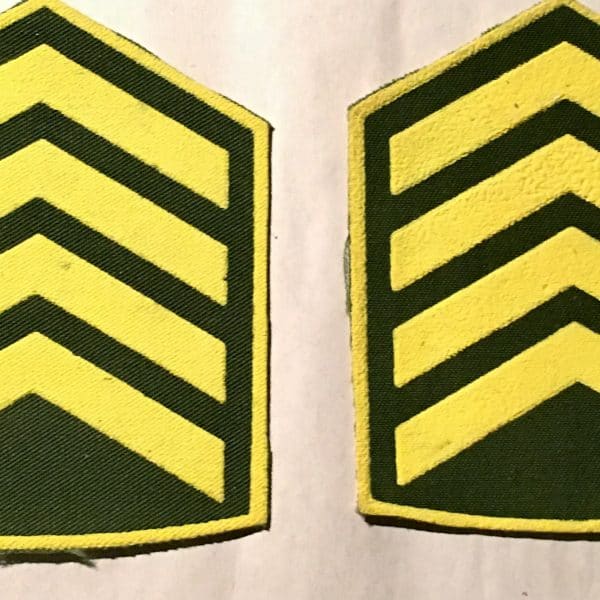 Cuban Army Shoulder Boards Senior Sergeant