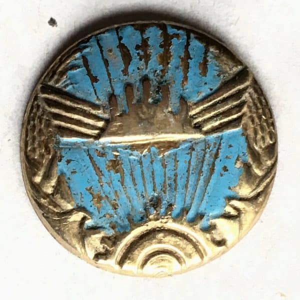 Khmer Cambodian Brass Cap Badge
