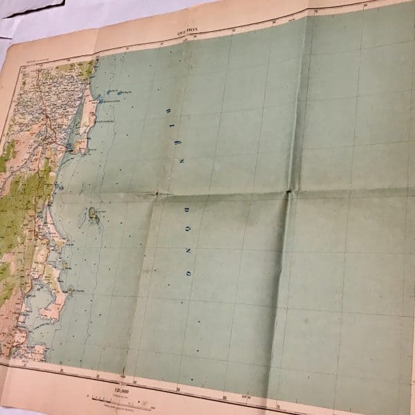 North Vietnamese Army Topographic Grid Map SECRET 1:100,000 QUI NHON