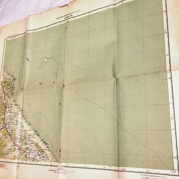 North Vietnamese Army Topographic Grid Map SECRET 1:200,000 QUANG TRI Quang Tri Province
