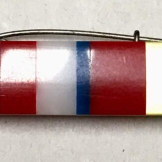 North Korean People's Ribbon Bar 2 Connected Plastic Ribbons