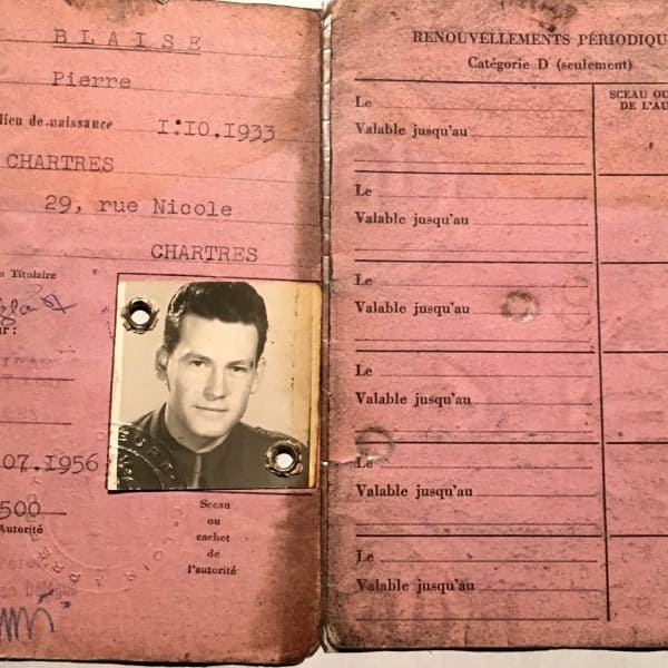 French Driver's License 1950s
