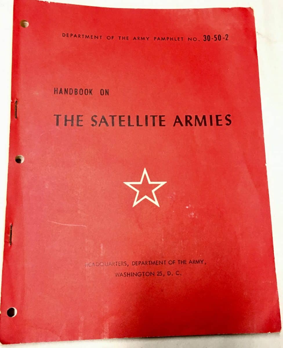 US Military Intelligence Manual on the Warsaw Pact Armies - Enemy Militaria