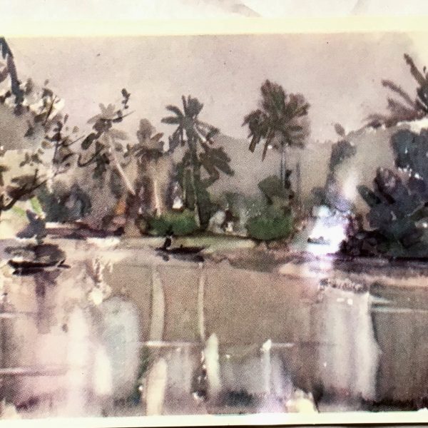 North Vietnamese Viet Cong Propaganda Post Card 1969 - Sampans in the Jungle