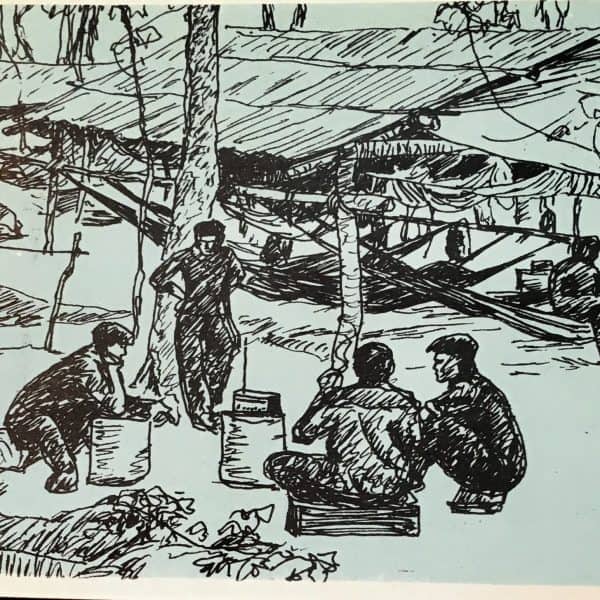 North Vietnamese Viet Cong Propaganda Post Card 1969 - VC Main Force Unit Resting