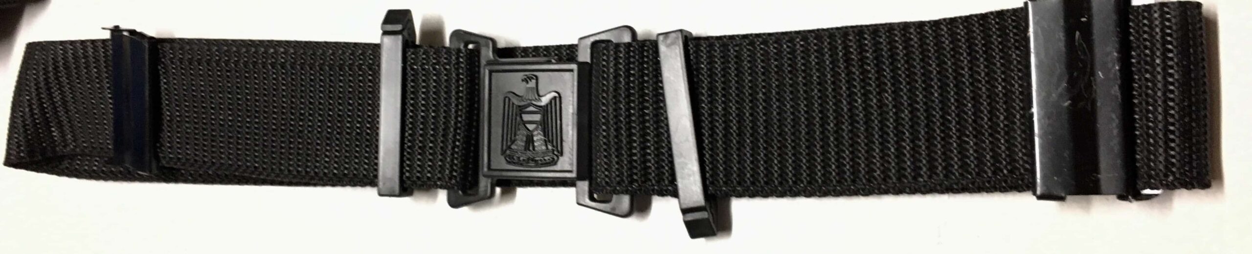 Iraqi Sadaam Fedayeen Officer's Nylon Eagle Pistol Belt Black - Image 3