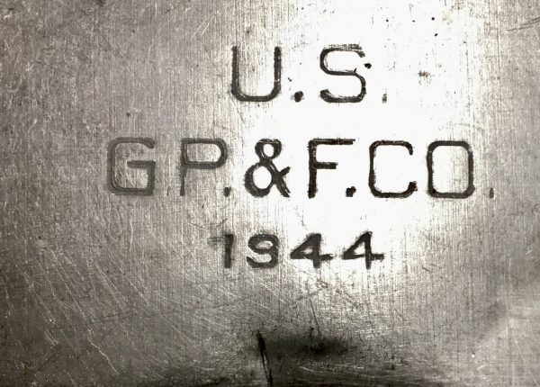 US Army USMC Canteen WWII - GP & F CO 1944