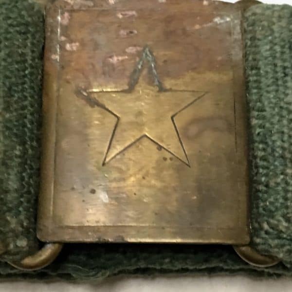 PAVN Web Pistol Belt post 1975 with Wartime Brass Star Buckle