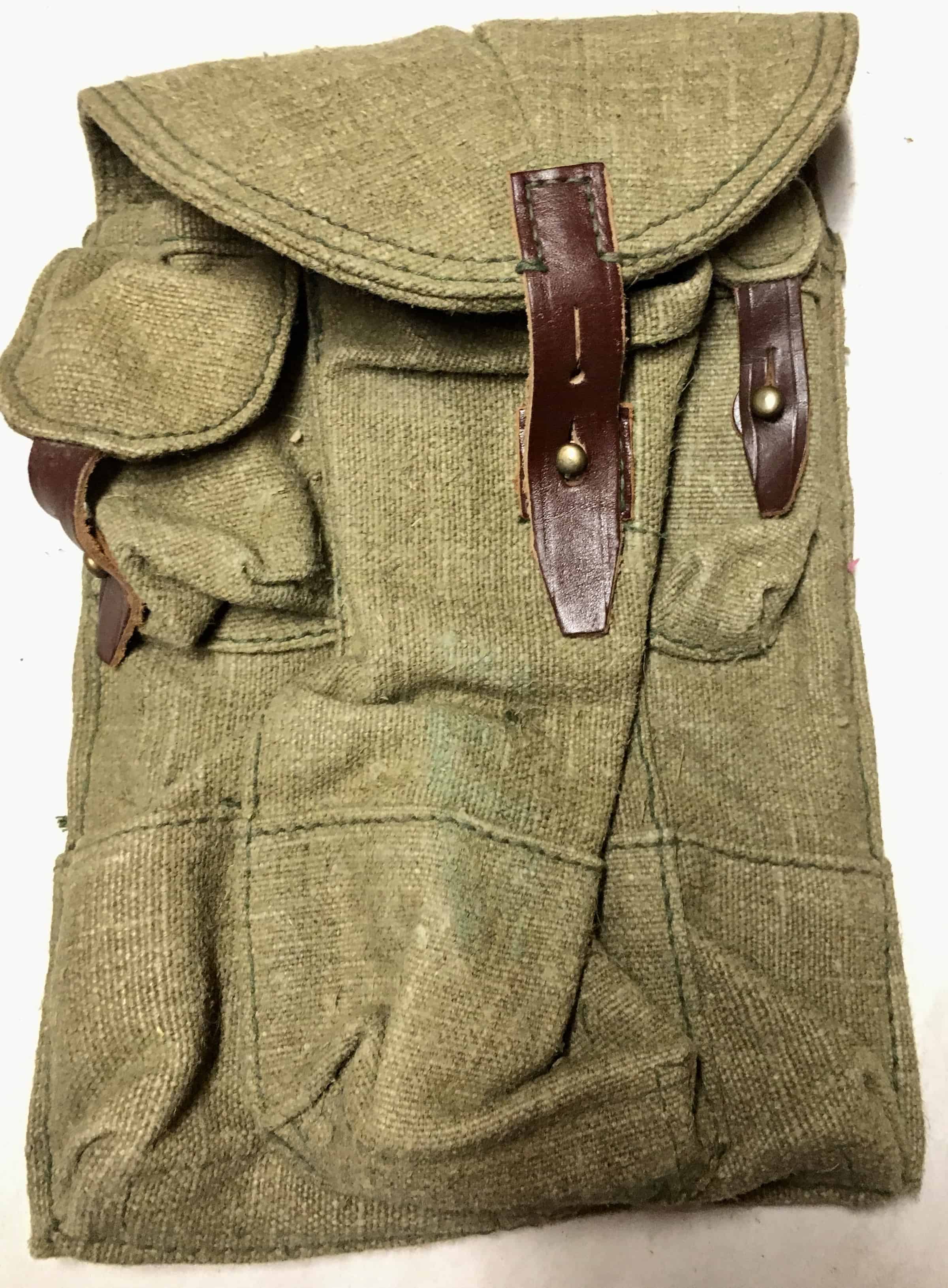 Soviet Marines Black AK Magazine Pouch - Rare Military Accessory