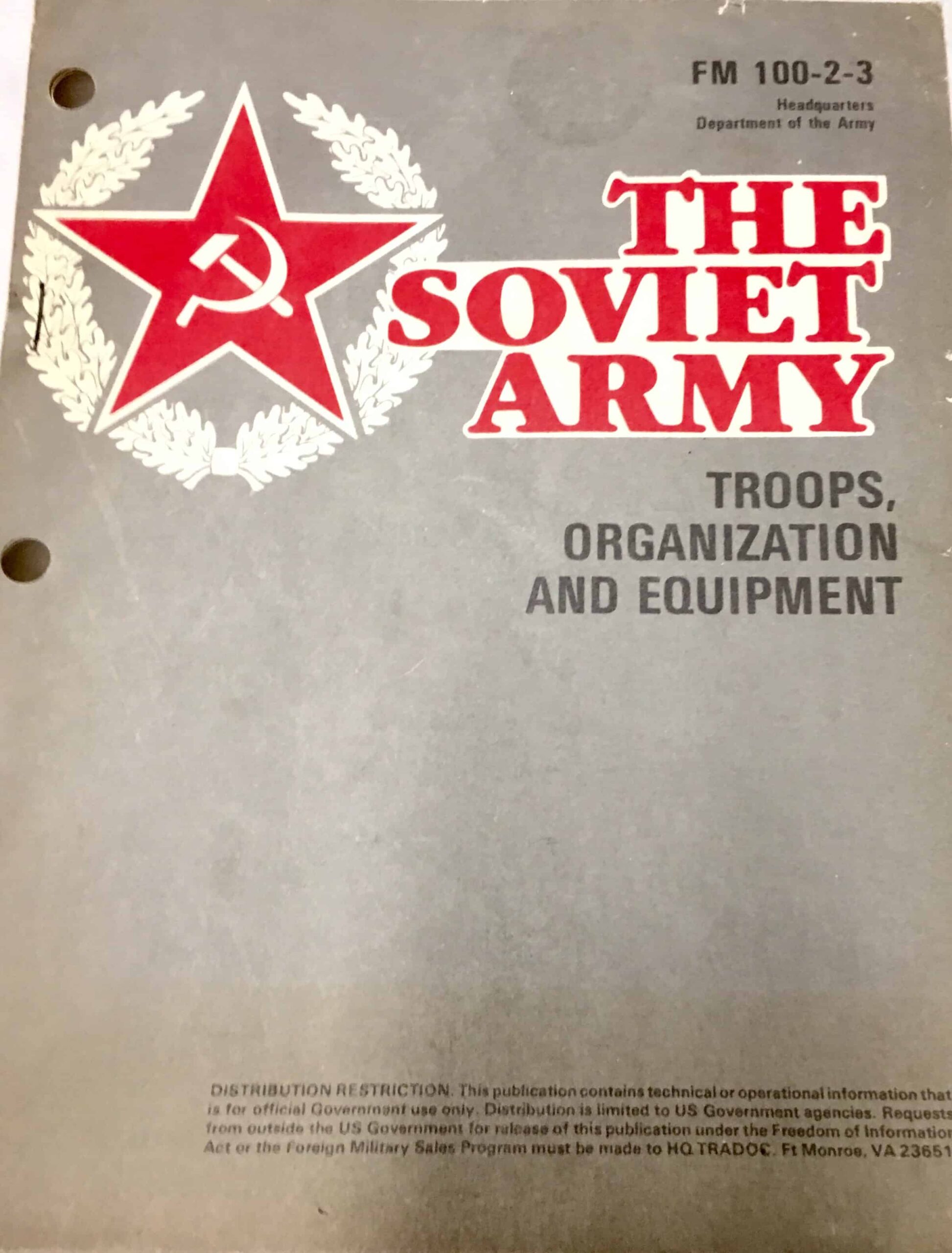 US Military Intelligence Manual on the Soviet Armed Forces - Enemy ...