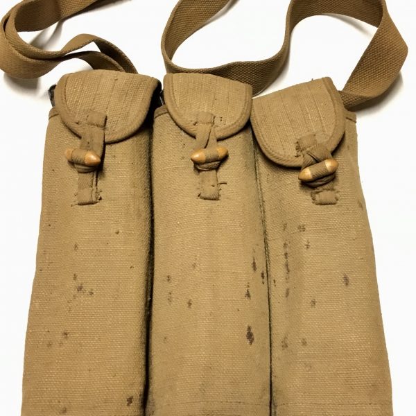 ChiCom North Vietnamese Army Viet Cong K-50 PPsH-41 Submachinegun Magazine Pouch with Magazines 1957