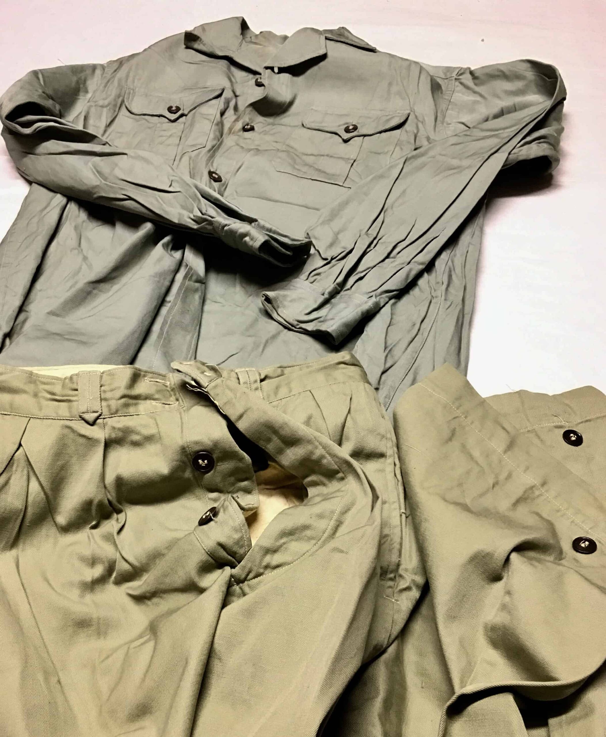 North Vietnamese Army Enlisted Light Blue Gray Uniform - Image 5