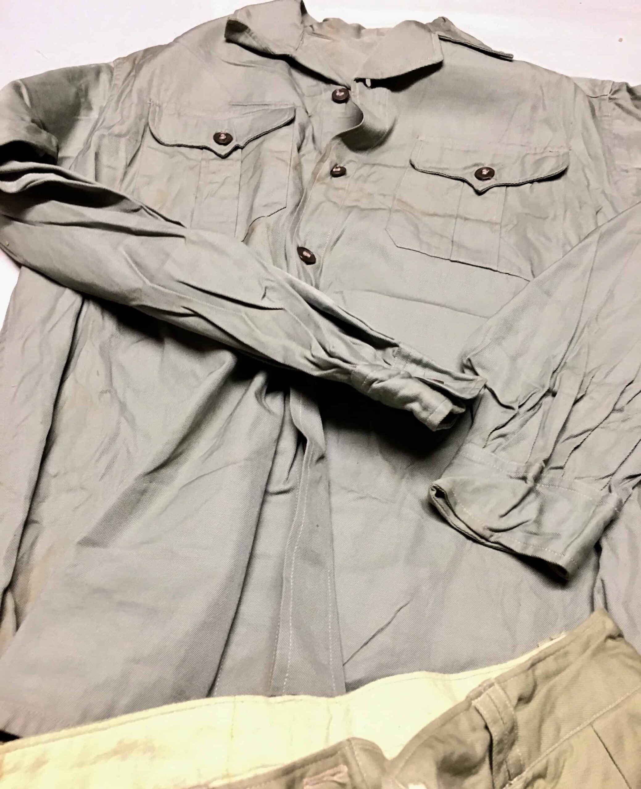 North Vietnamese Army Enlisted Light Blue Gray Uniform - Image 3