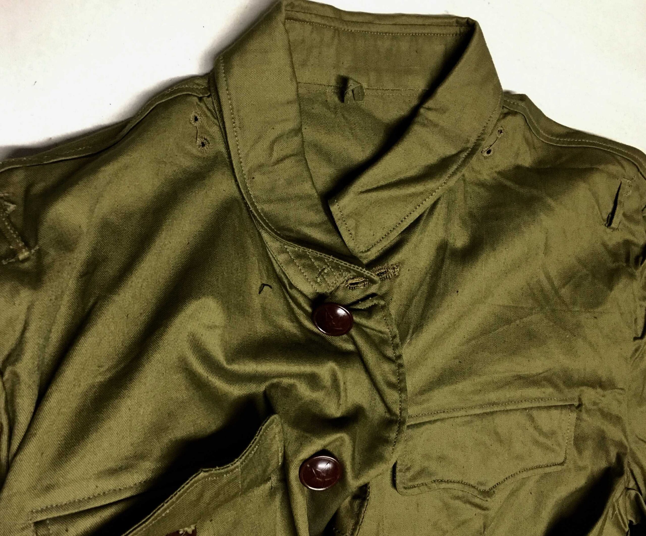 ChiCom Officer's Olive Brown Uniform 1958 with PLA 8-1 Buttons - Image 2