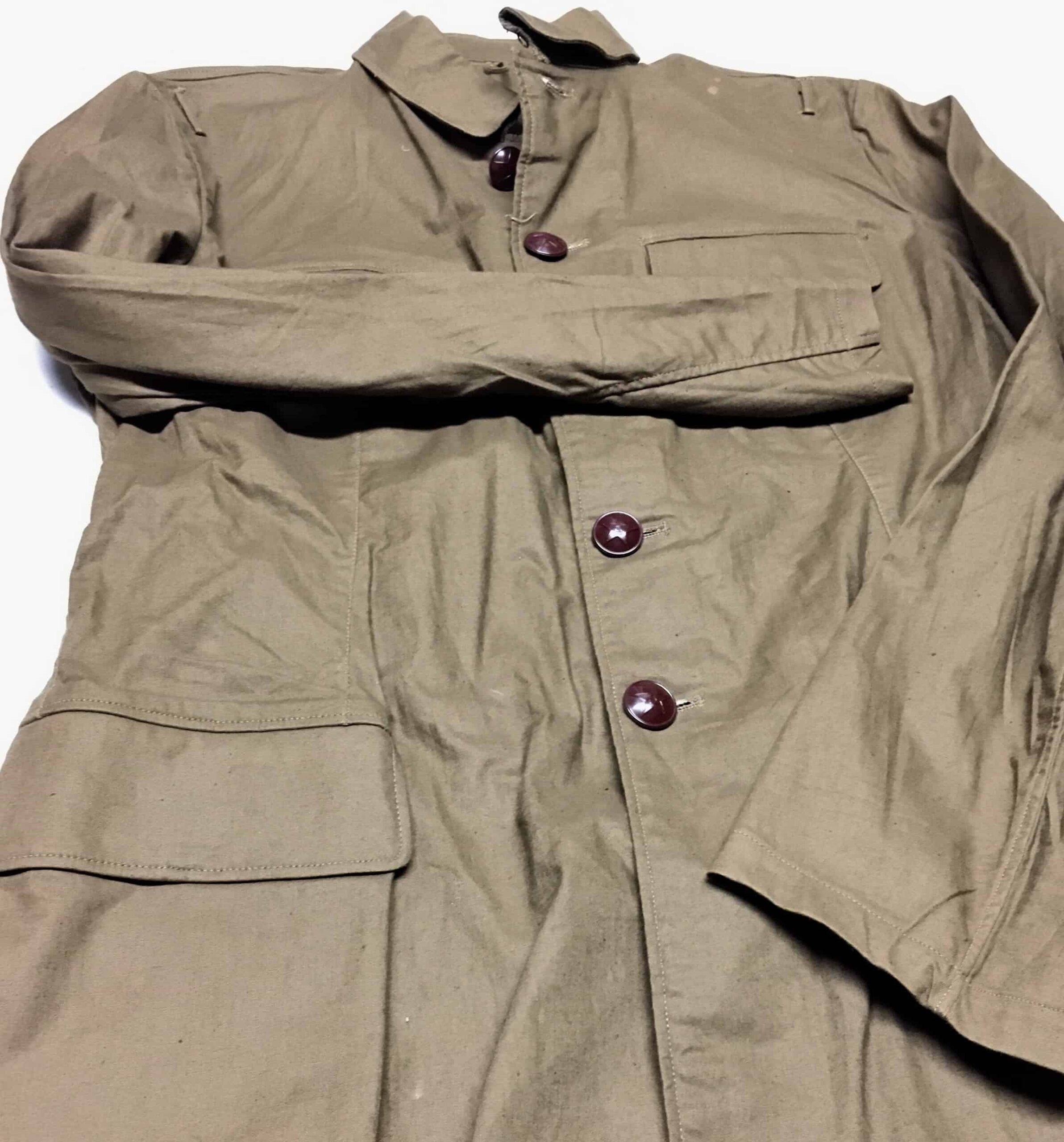 ChiCom Officer's Tunic 1958 Olive Brown with PLA 8-1 Buttons