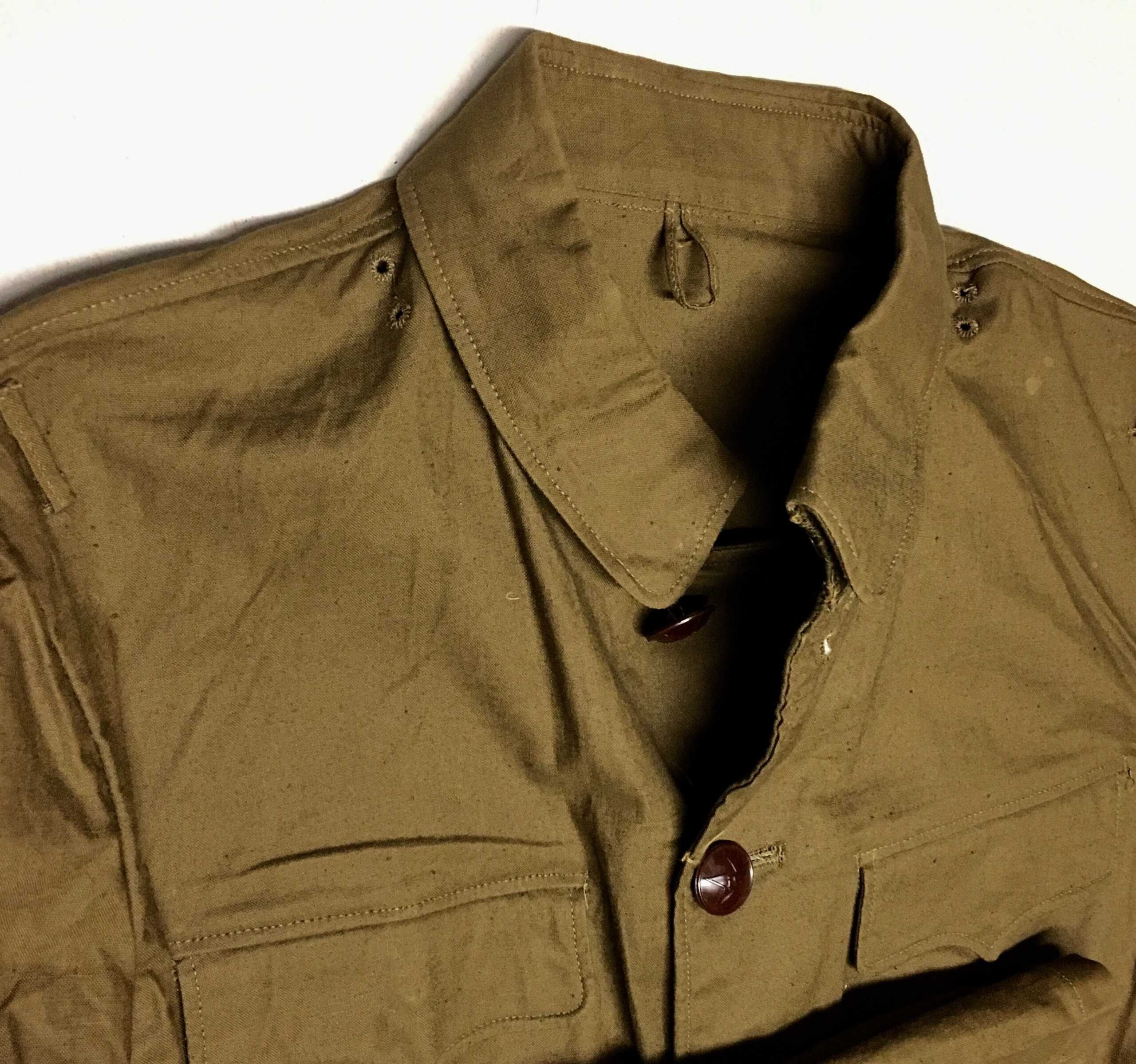 ChiCom Officer's Tunic 1958 Olive Brown with PLA 8-1 Buttons - Image 2