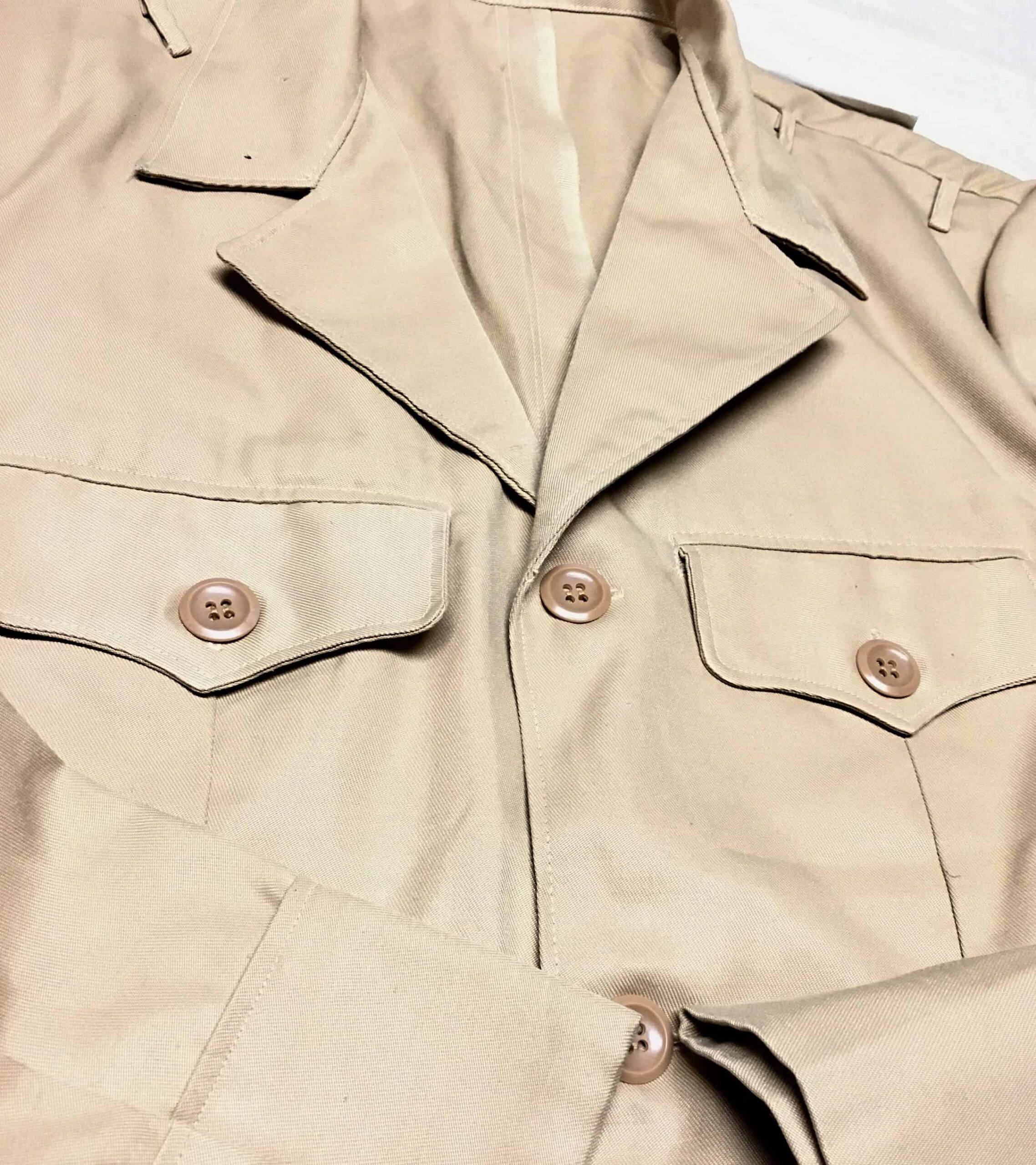 North Vietnamese Army Officer's Tunic - Khaki Tan - Image 2