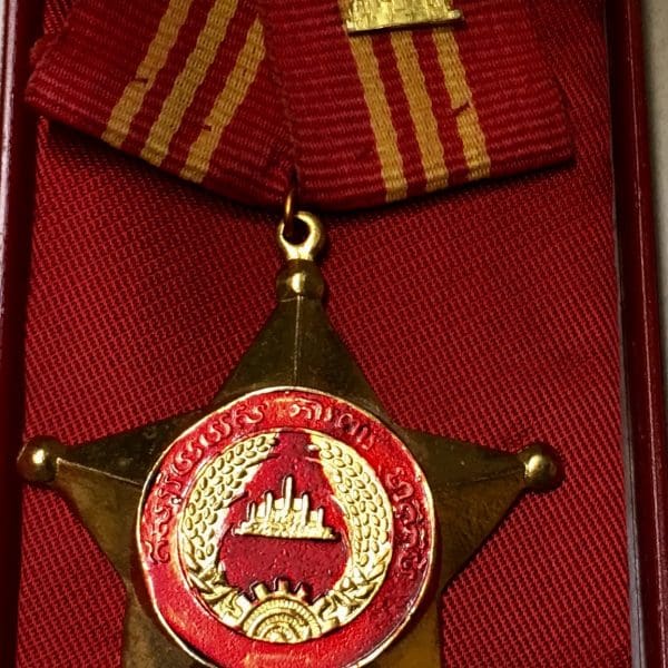 Khmer Cambodian Medal 1st Class Cased