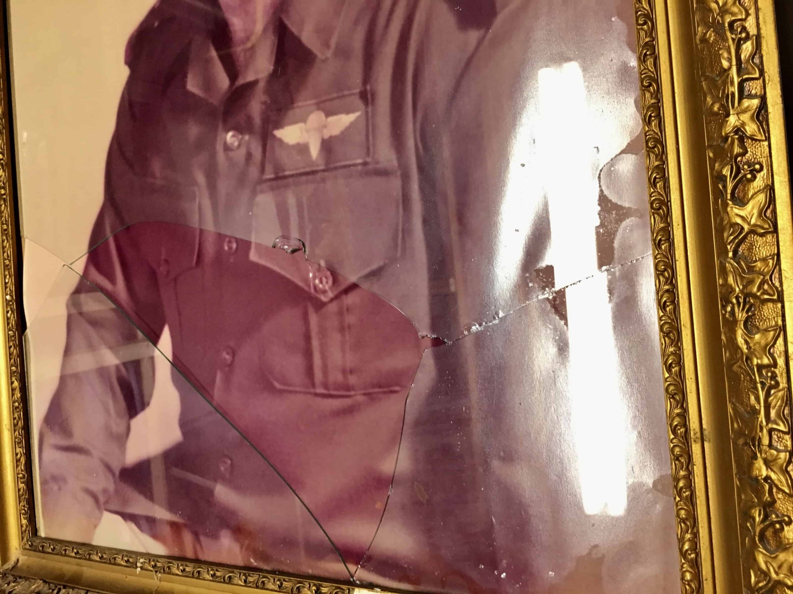 Large Framed Portrait of Saddam Hussein's Cousin an Iraqi General with his ID Card - Image 5