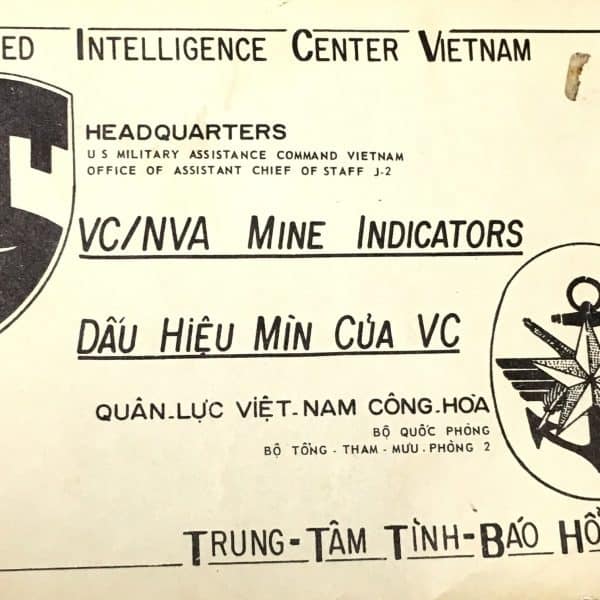 US MACV Manual on Viet Cong Mine Indicators