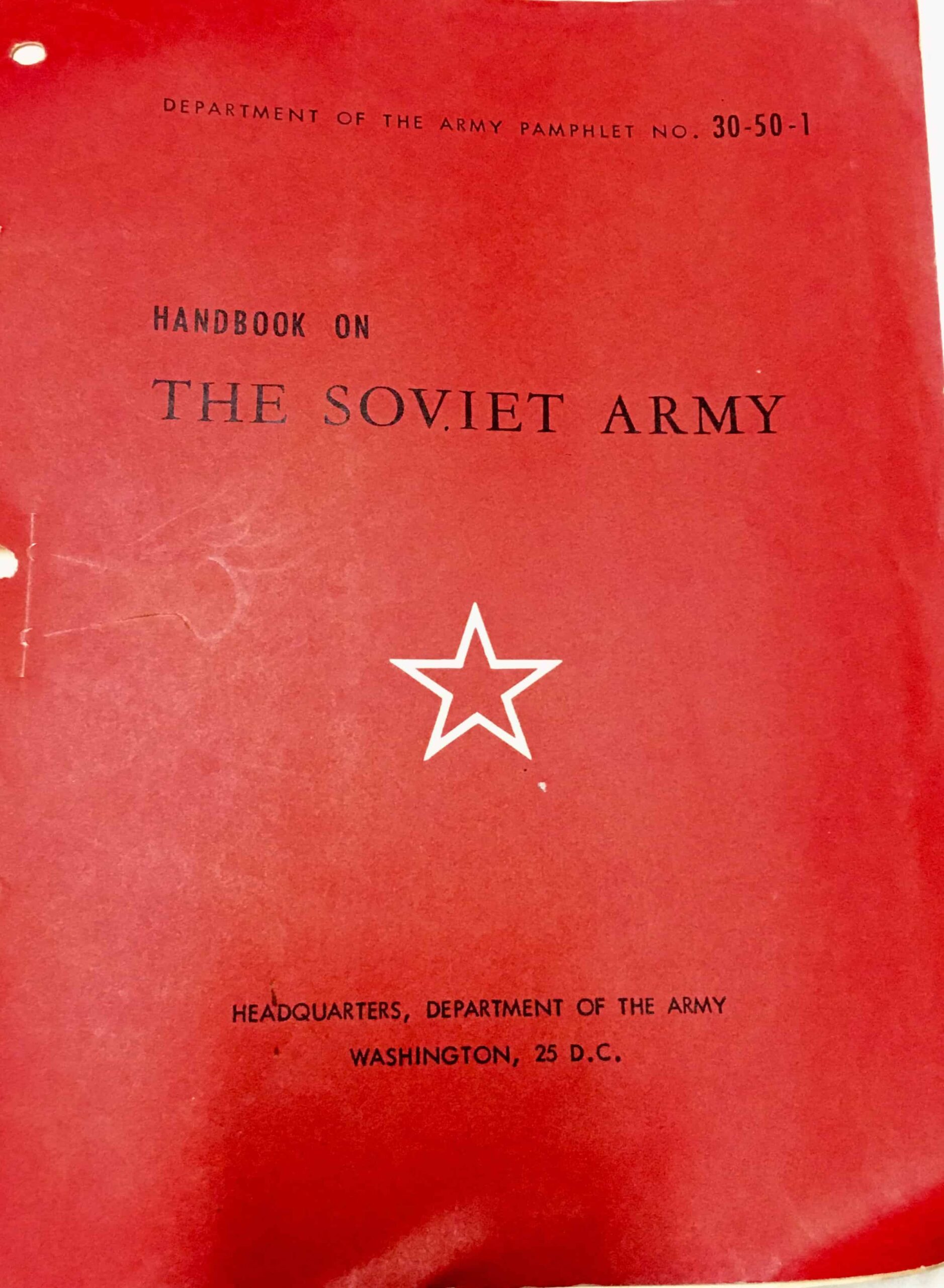 US Intelligence Manual on the Soviet Army 1958 - Enemy Militaria