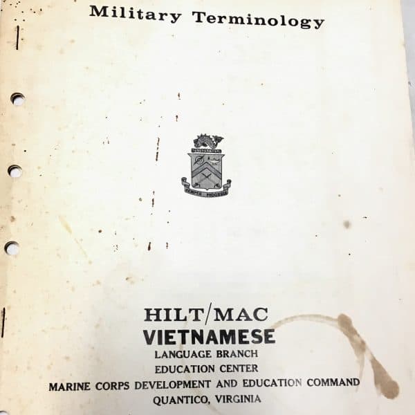 USMC  Intelligence Manual on the Vietnamese Expressions and Military Terminology