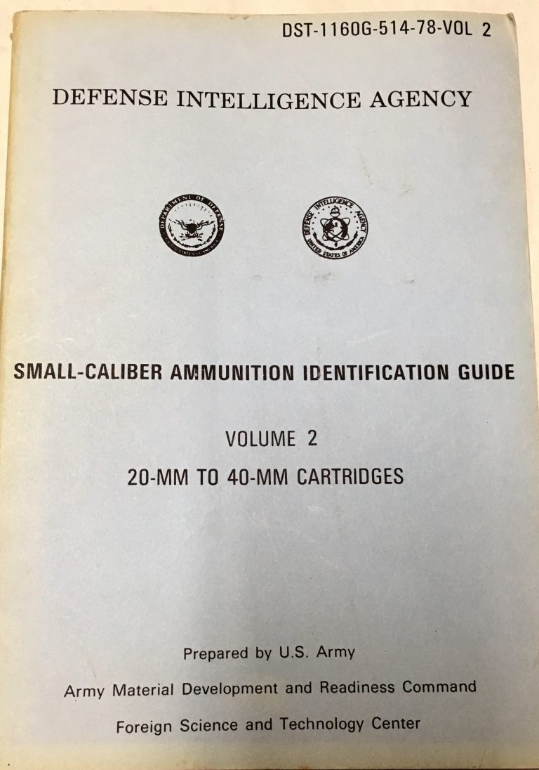 US Intelligence Manual on Identification of Foreign 20mm to 40mm ...