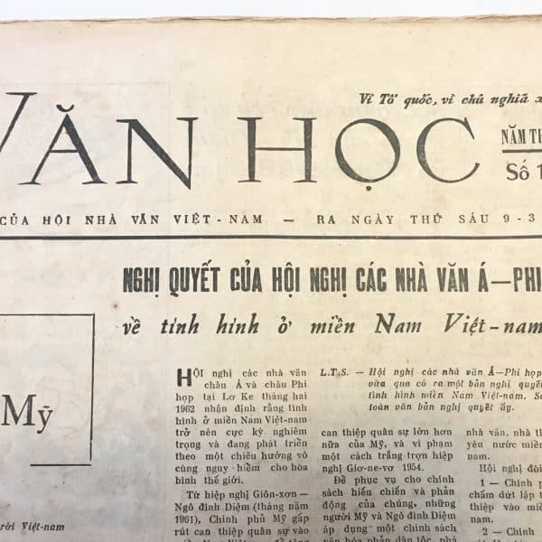 North Vietnamese Army Newspaper March 9, 1962