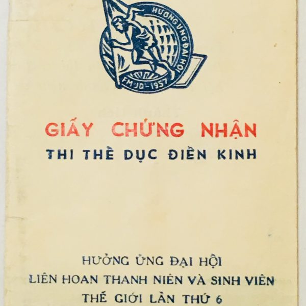 North Vietnamese Army PT Card 1957 to Phan-van Hue