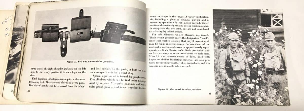 US WW2 Intelligence Manual 1944 Soldier's Guide to the Japanese Army ...