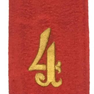 Imperial German Shoulder Board - 4th Regiment