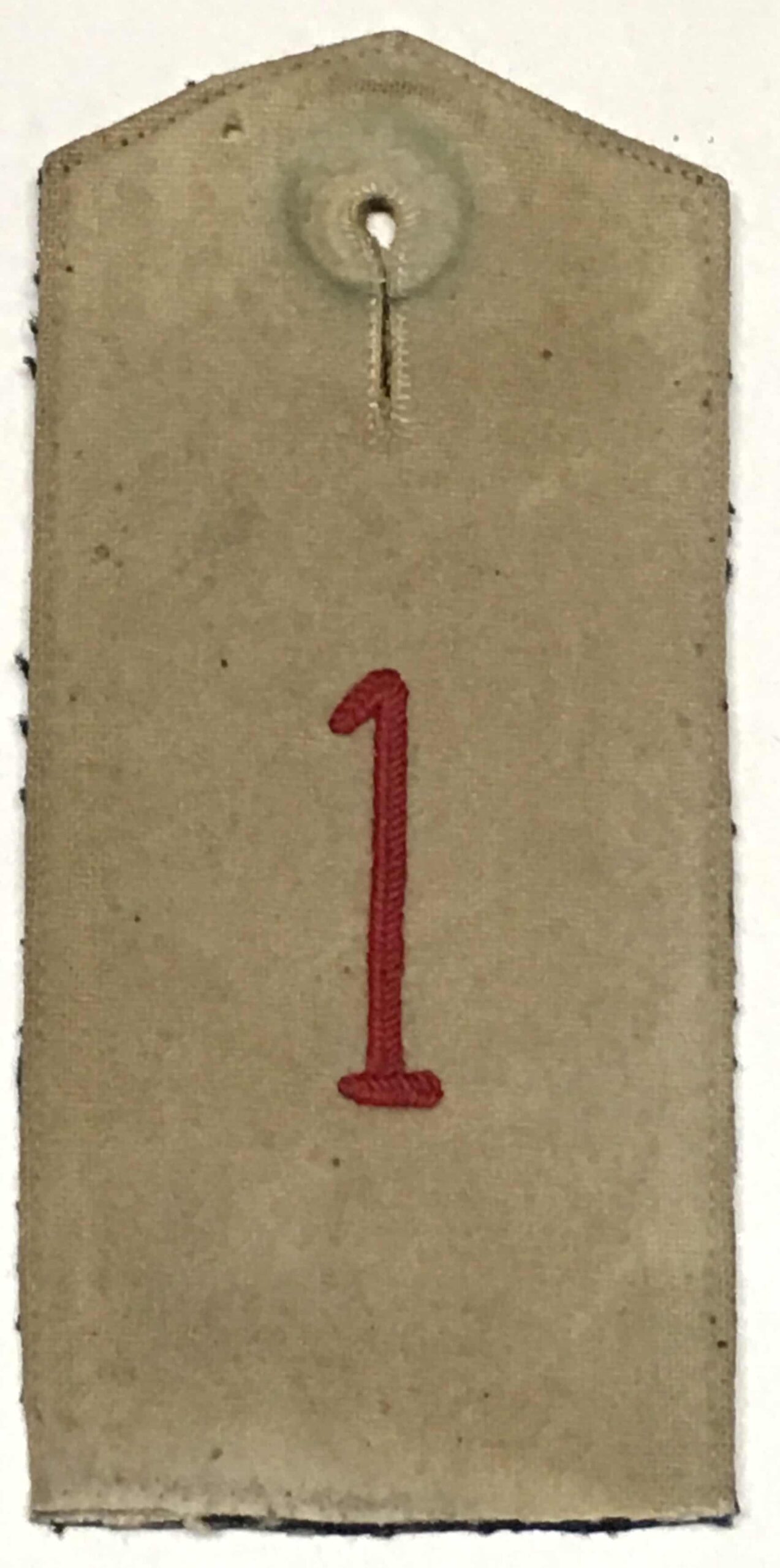 Imperial German Khaki Shoulder Board - 1st Regiment