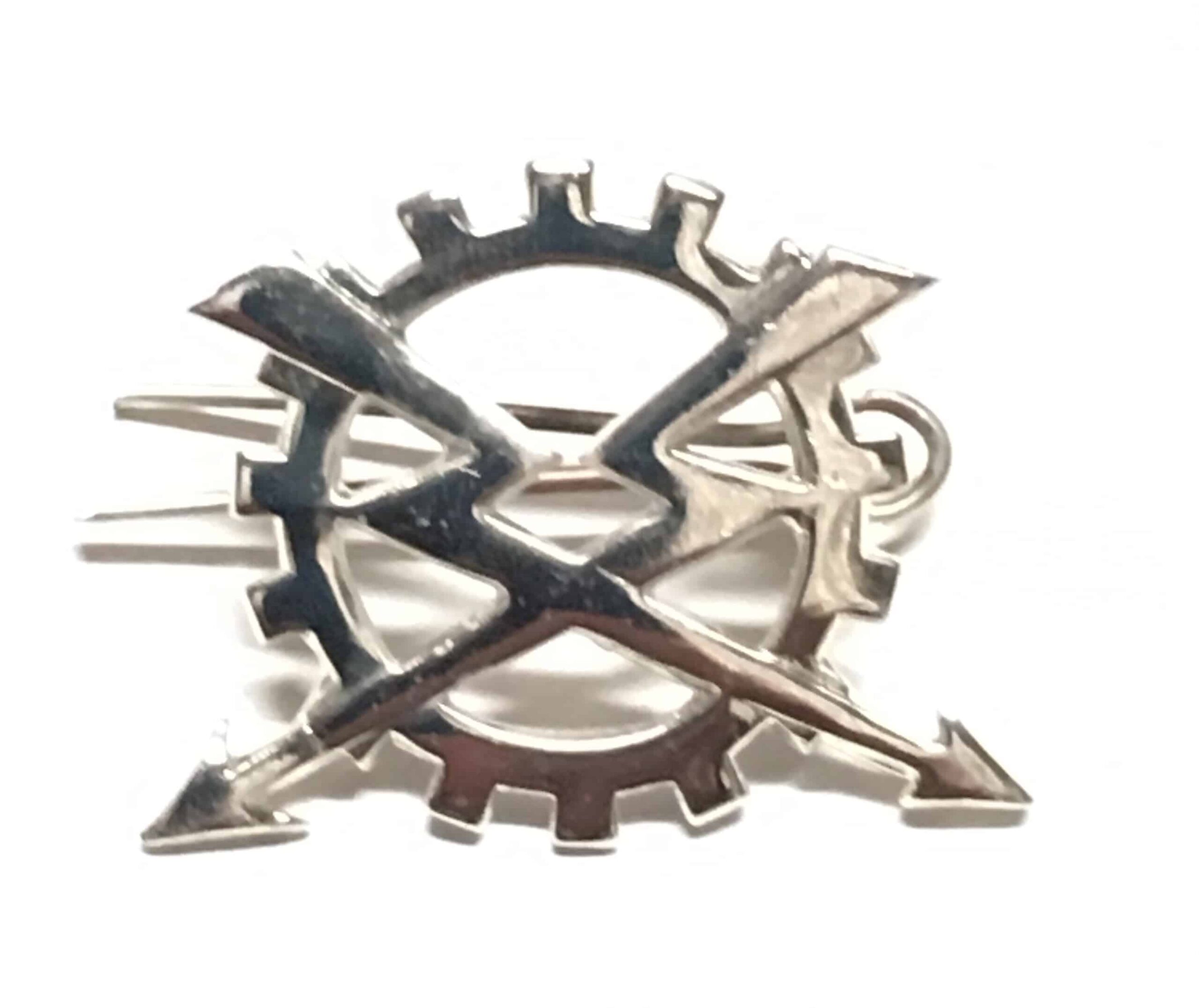 Iraqi Communication Signal Cap and Beret Badge - Officer
