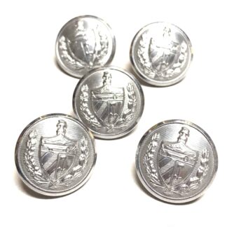 Cuban Army Dress Buttons Lot of 5