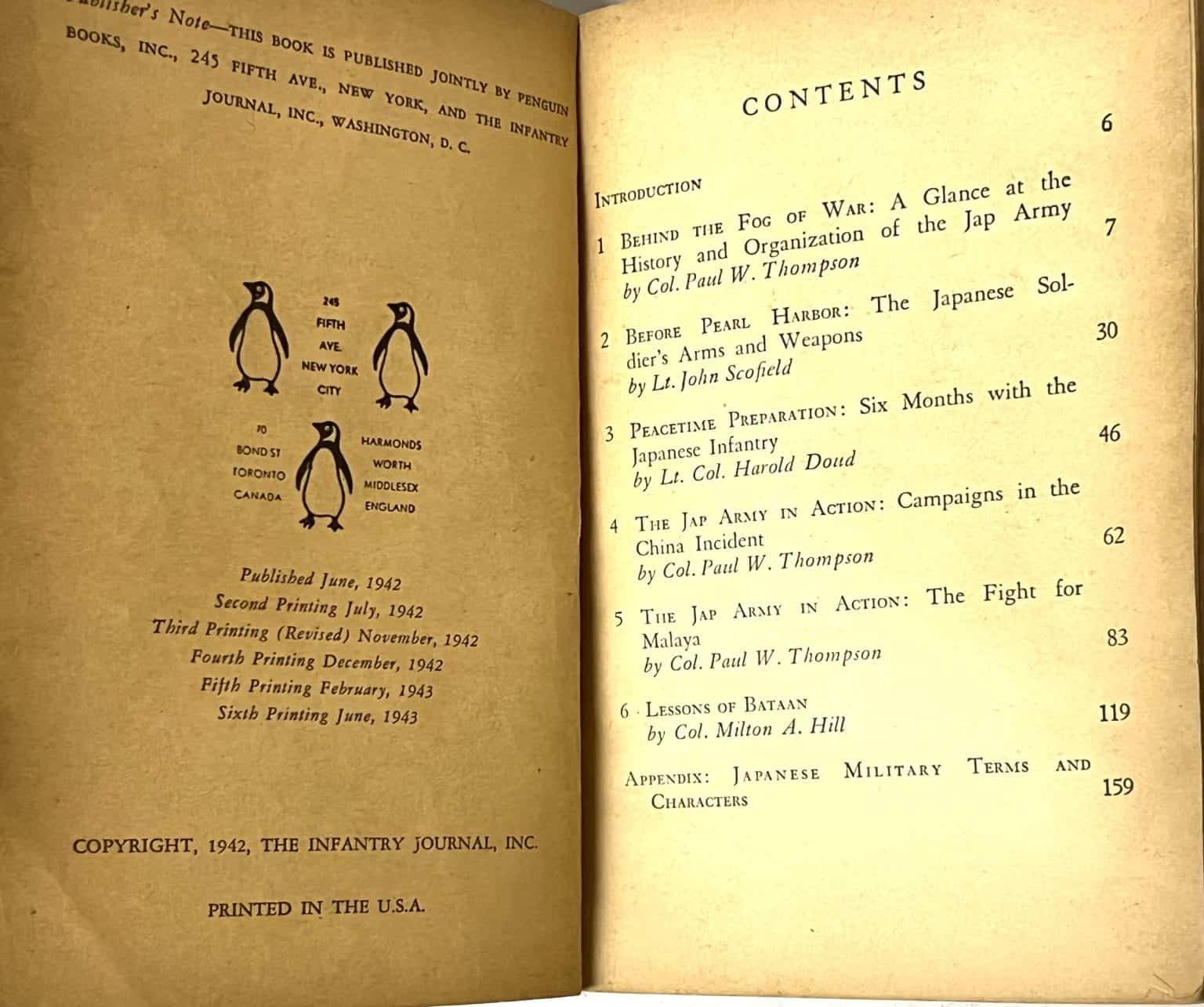WW2 US Intelligence Manual - How The Japanese Army Fights - Enemy Militaria