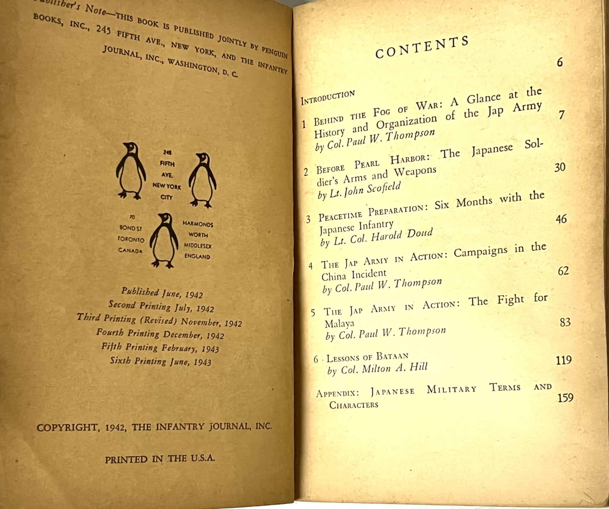 WW2 US Intelligence Manual - How The Japanese Army Fights - Enemy Militaria