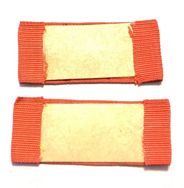 Japanese WW2 Type 98 Bevo Collar Tabs Backed Pair - Superior Private - Image 2