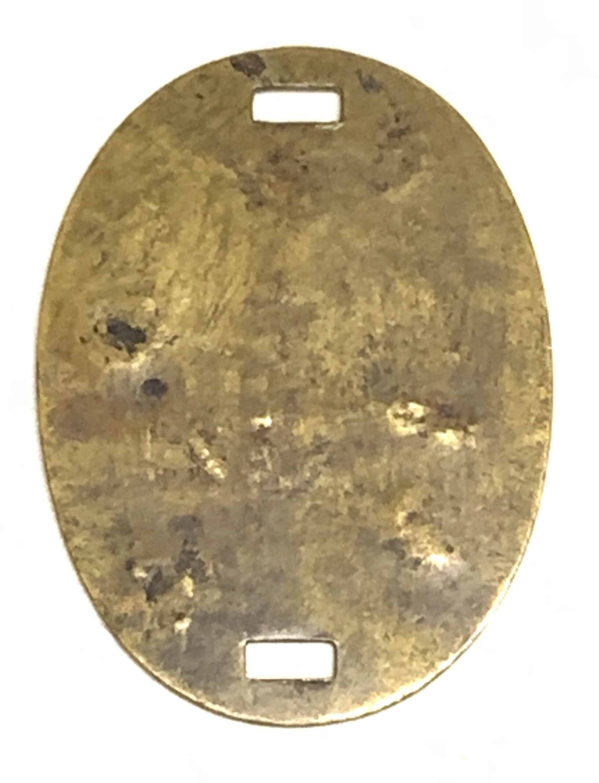 Japanese WW2 Brass Dog Tag - Image 2