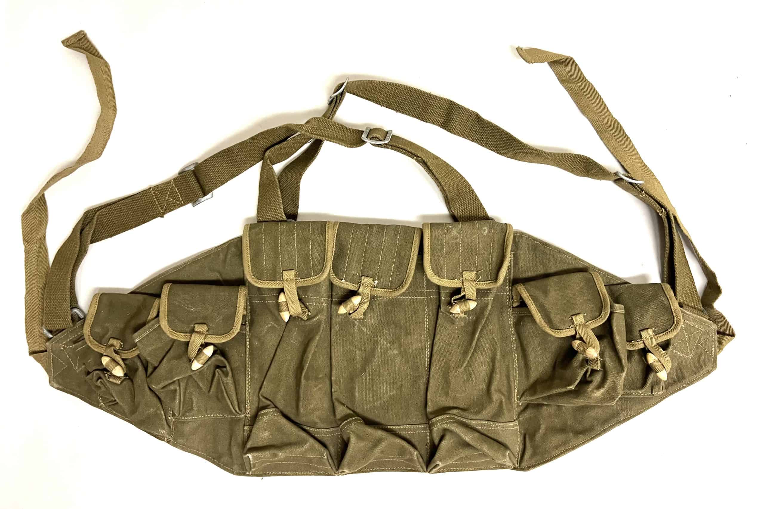 North Vietnamese Army 1965 Four Buckle ChiCom AK47 Two Tone Chest Pouch ...