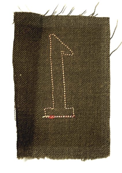 US WW1 1st Infantry Division Patch Wool "Big Red One" on Wool - Image 2