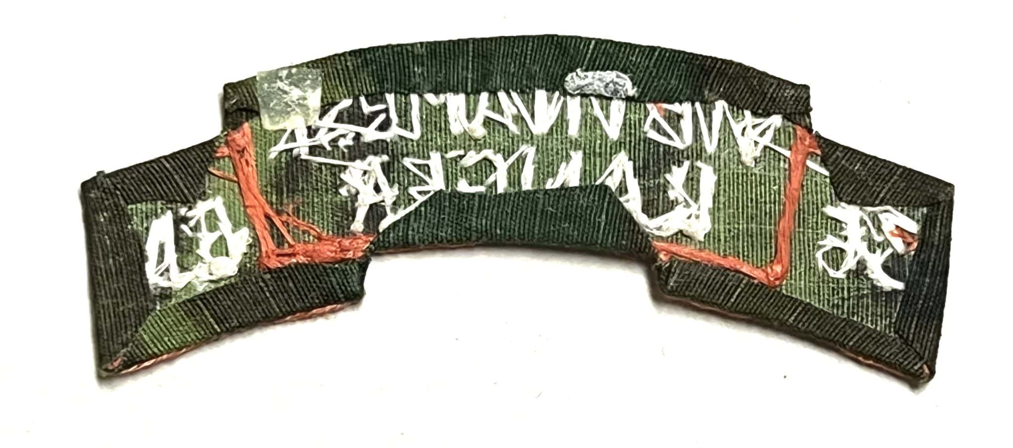 Original Ranger Scroll ARVN BDQ Ranger Scroll 36th Bn - Enemy Militaria