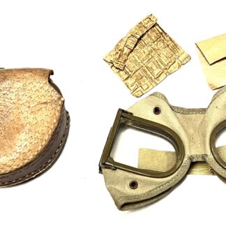Japanese WW2 Tanker Goggles with Case Unissued