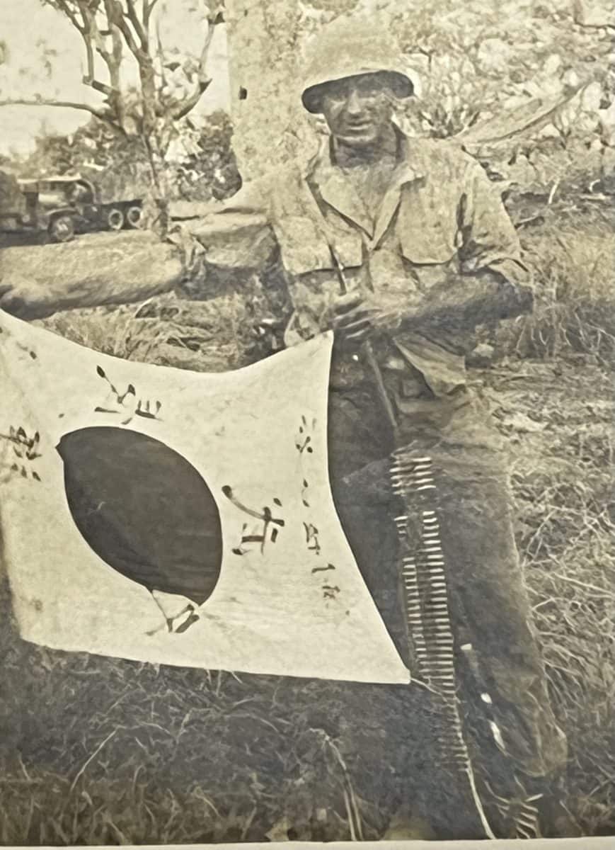 US WW2 Photographs of Captured Japanese Flag Philipinne Islands with ...
