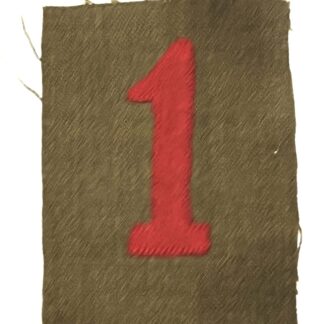 US WW1 1st Infantry Division Patch Wool "Big Red One" on Wool
