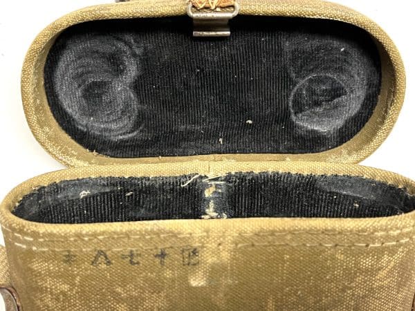 Japanese WW2 Army NCO 6x24 Binoculars with Case - Image 9
