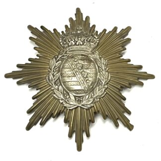 WW1 German Saxon Shield for Spike Helmet