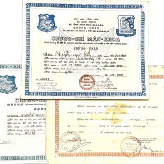 Vietnam War ARVN Award Certificates - Three to the same Man