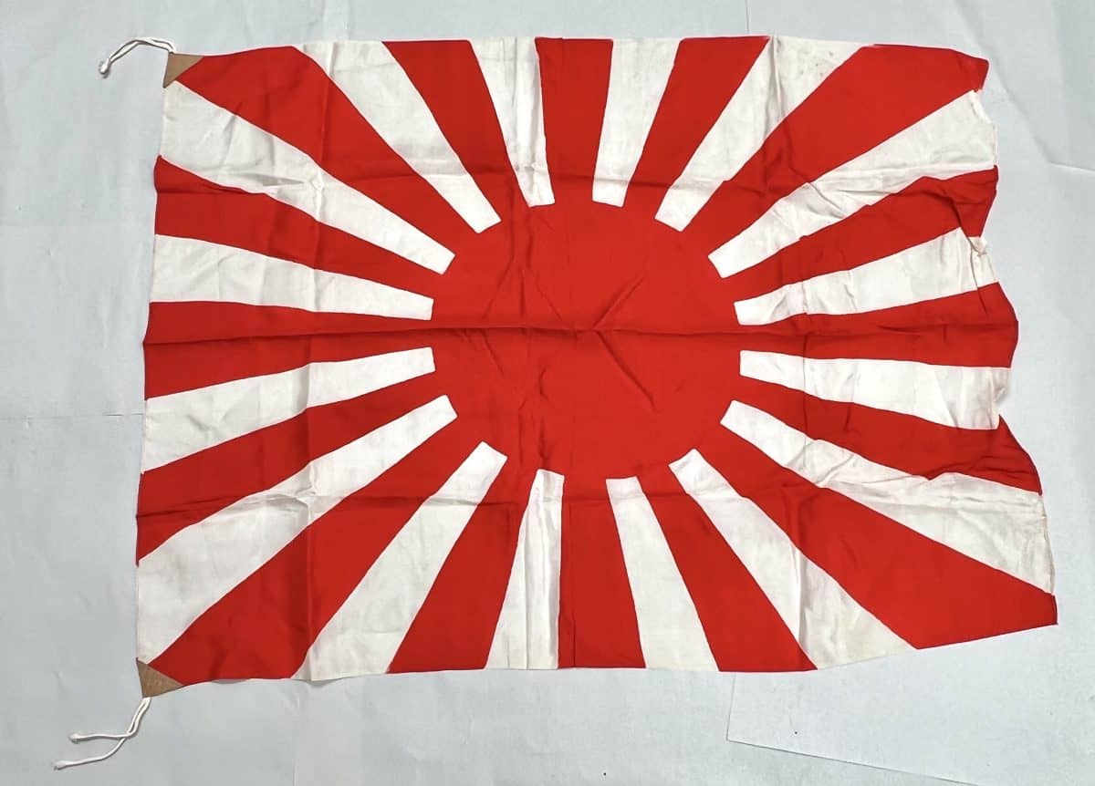 Japanese WW2 Rising Sun Banzai Flag - Enemy Militaria