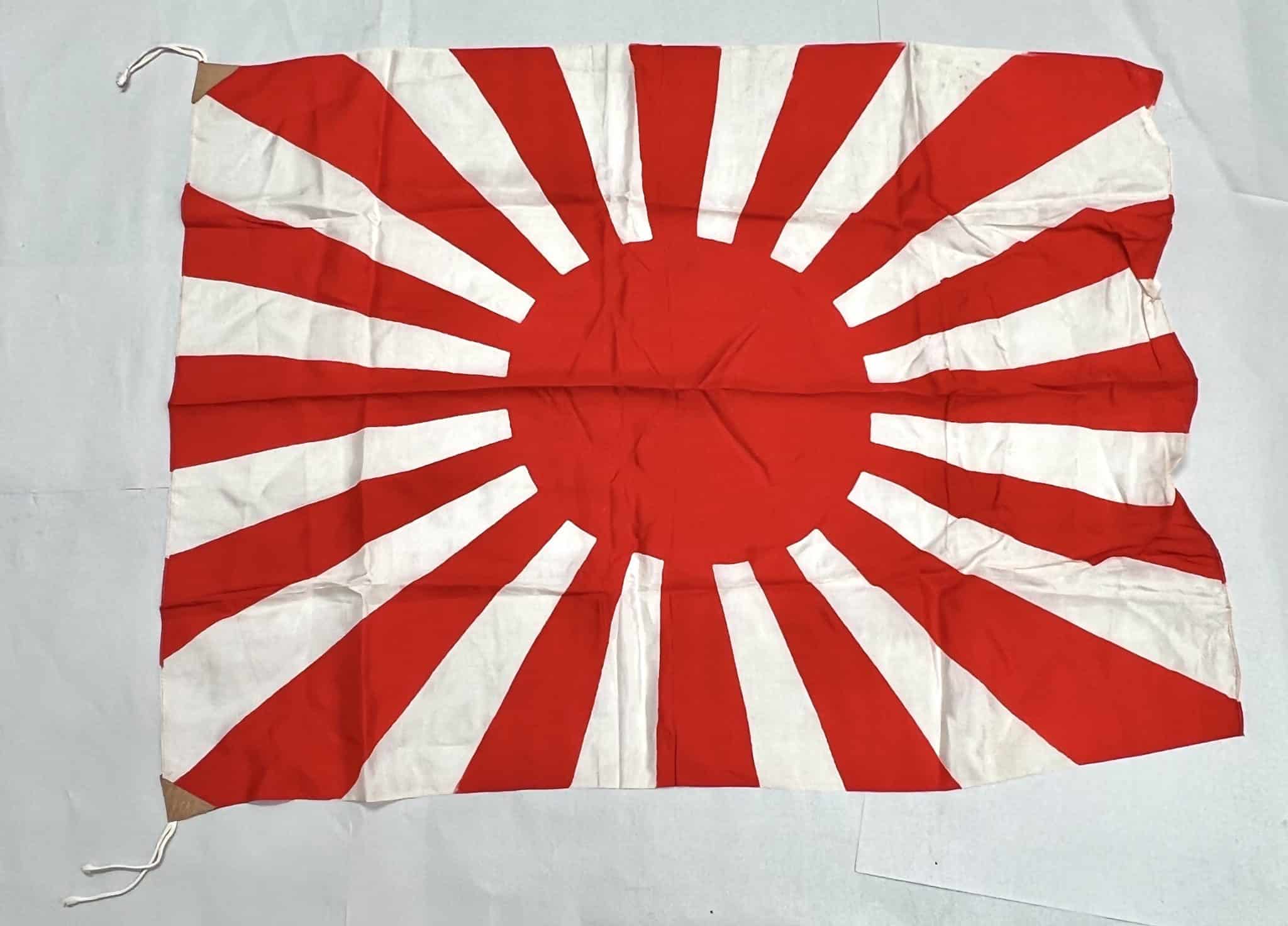 Japanese WW2 Rising Sun Banzai Flag - Enemy Militaria